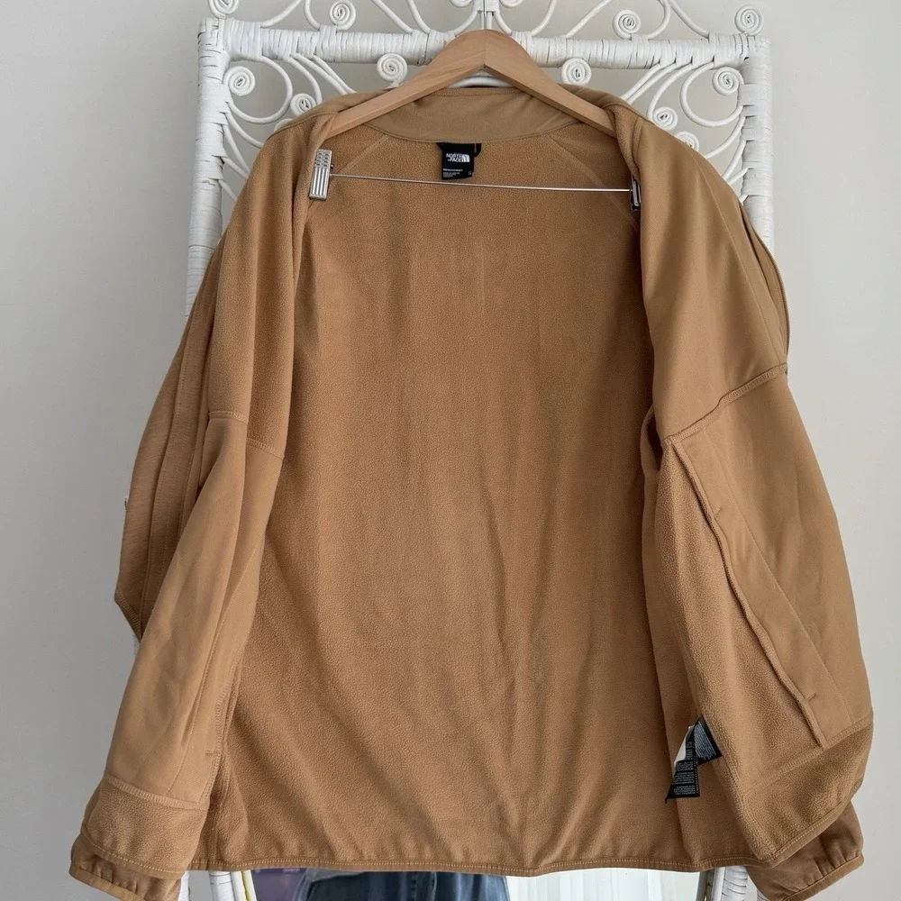The North face Canyonlands Jacket Mens XL Brown Fleece Full Zip Almond Butter